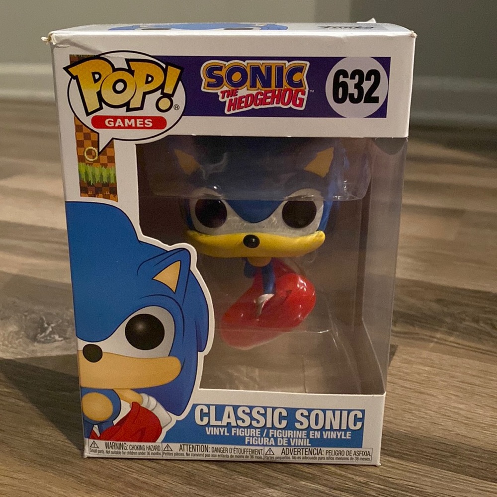 New - Classic Sonic Funko POP figurine #632 (30th Anniversary)